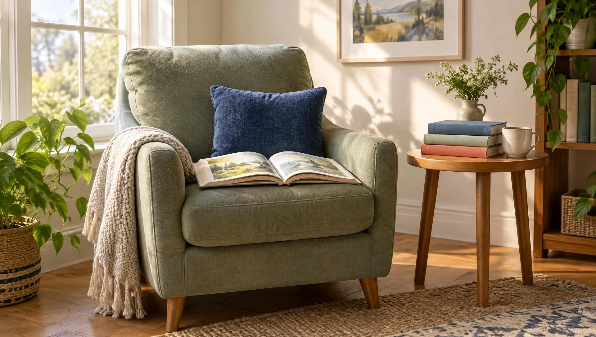 Illustrative reading setting and materials